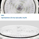 Αδιάβροχο Ηλιακό Φωτιστικό Οροφής 200W LED Ψυχρού Λευκού Φωτισμού 6500K με Φωτοκύτταρο, Timer & Χειριστήριο - Solar LED Lamp Άσπρο