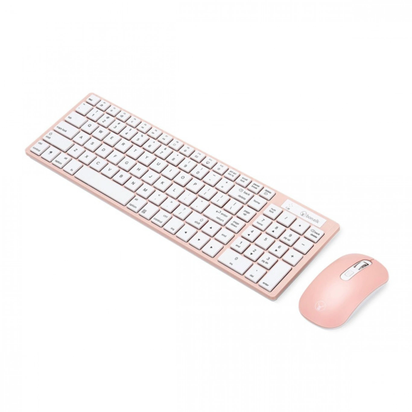 Σετ Ασύρματο Πληκτρολόγιο & Ποντίκι για Υπολογιστή - Andowl Ροζ Σετ Ασύρματο Πληκτρολόγιο & Ποντίκι για Υπολογιστή - Andowl Ροζ