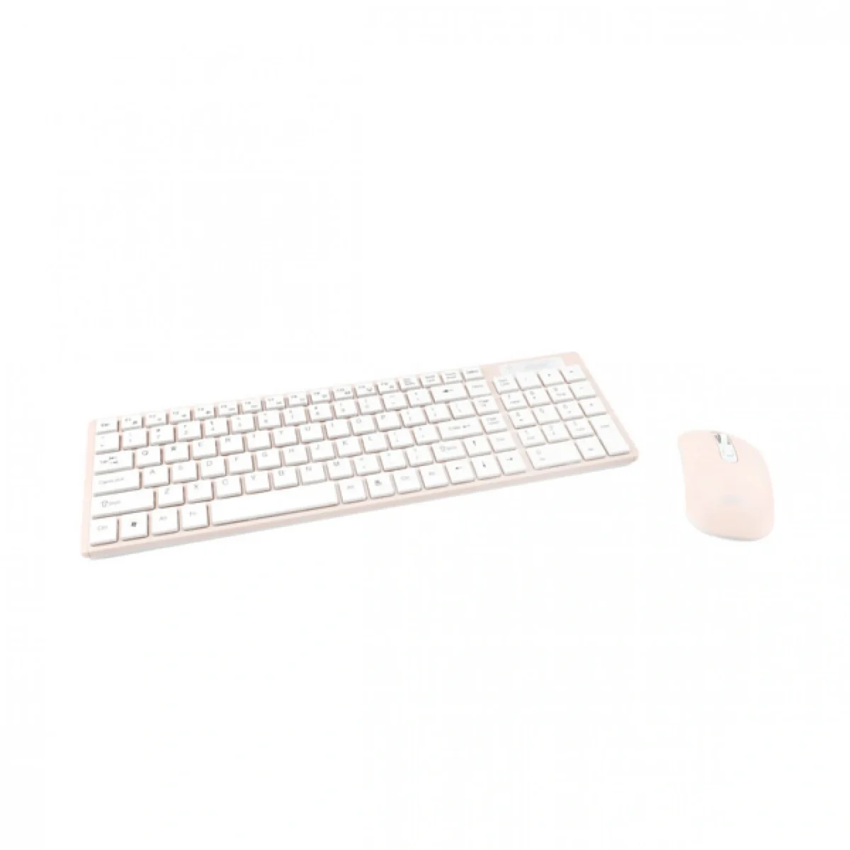 Σετ Ασύρματο Πληκτρολόγιο & Ποντίκι για Υπολογιστή - Andowl Ροζ