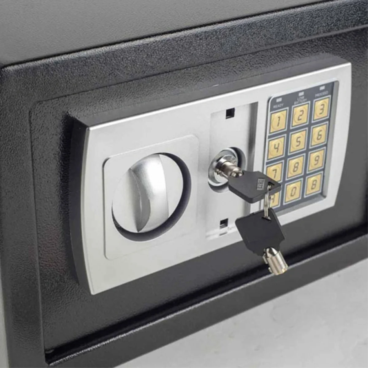 Εντοιχιζόμενο Χρηματοκιβώτιο Ξενοδοχείου – Σπιτιού με Ψηφιακό Κλείδωμα και Κλειδί 31x20x20cm XS-T-20 Μαύρο