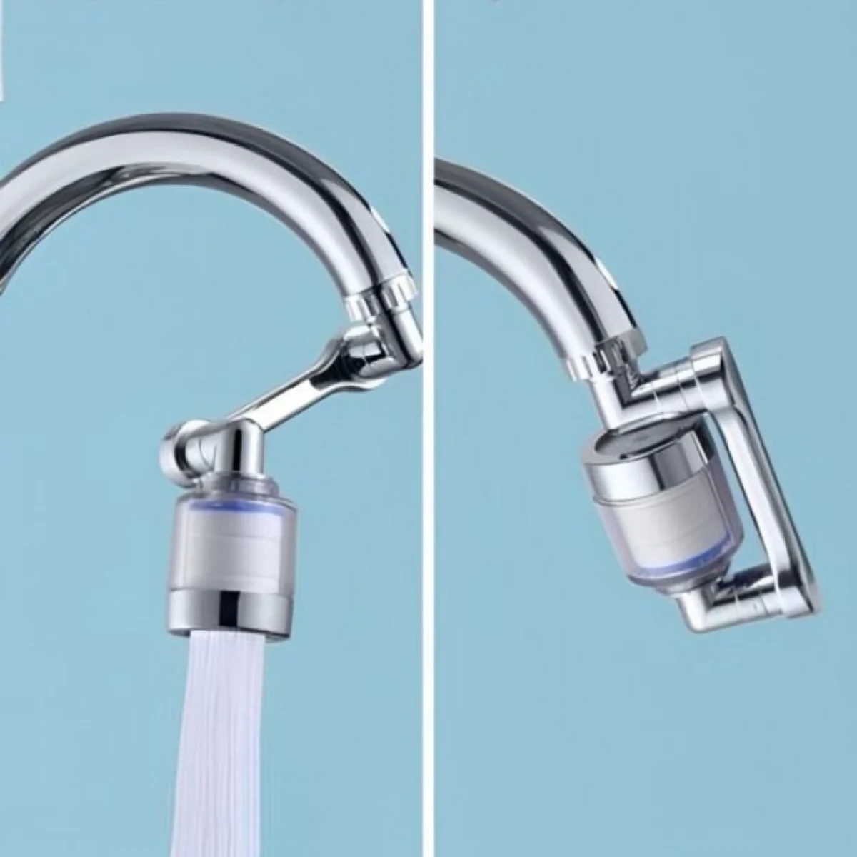 360° Τριπλά Περιστρεφόμενος Βραχίονας - Επέκταση Βρύσης με Φίλτρο