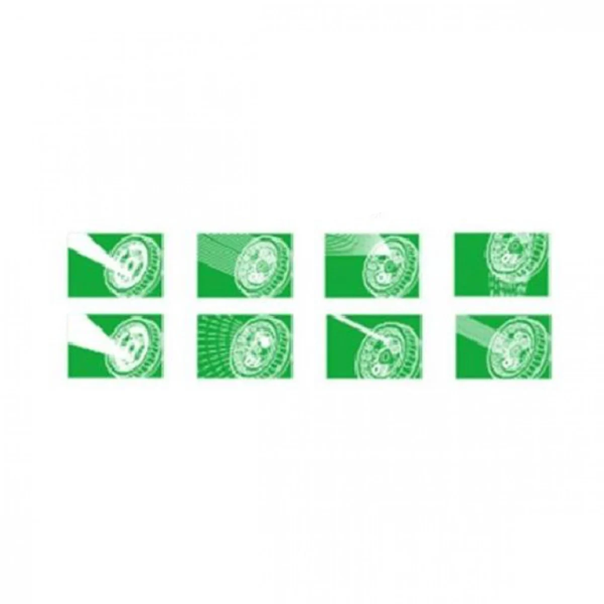 Πιστόλι για Λάστιχο Ποτίσματος με 8 Λειτουργιες Ψεκασμού Πράσινο 18.5x1.6 cm