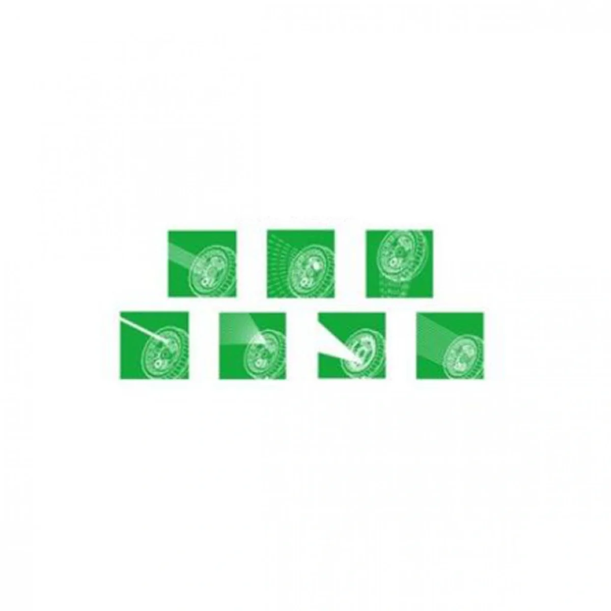 Πιστόλι για Λάστιχο Ποτίσματος με Αντιολισθητική Λαβή και 7 Λειτουργίες Ψεκασμού Πράσινο 19x1.6 cm