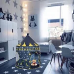 Παιδική Σκηνή Pop-Up Κάστρο με Πολεμίστρες και Σημαιούλα για 3+ Ετών