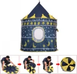 Παιδική Σκηνή Pop-Up Κάστρο με Πολεμίστρες και Σημαιούλα για 3+ Ετών