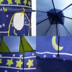 Παιδική Σκηνή Pop-Up Κάστρο με Πολεμίστρες και Σημαιούλα για 3+ Ετών