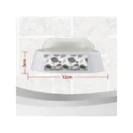 Επικαθούμενη Σαπουνοθήκη Πλαστική Λευκή με Φύλλα