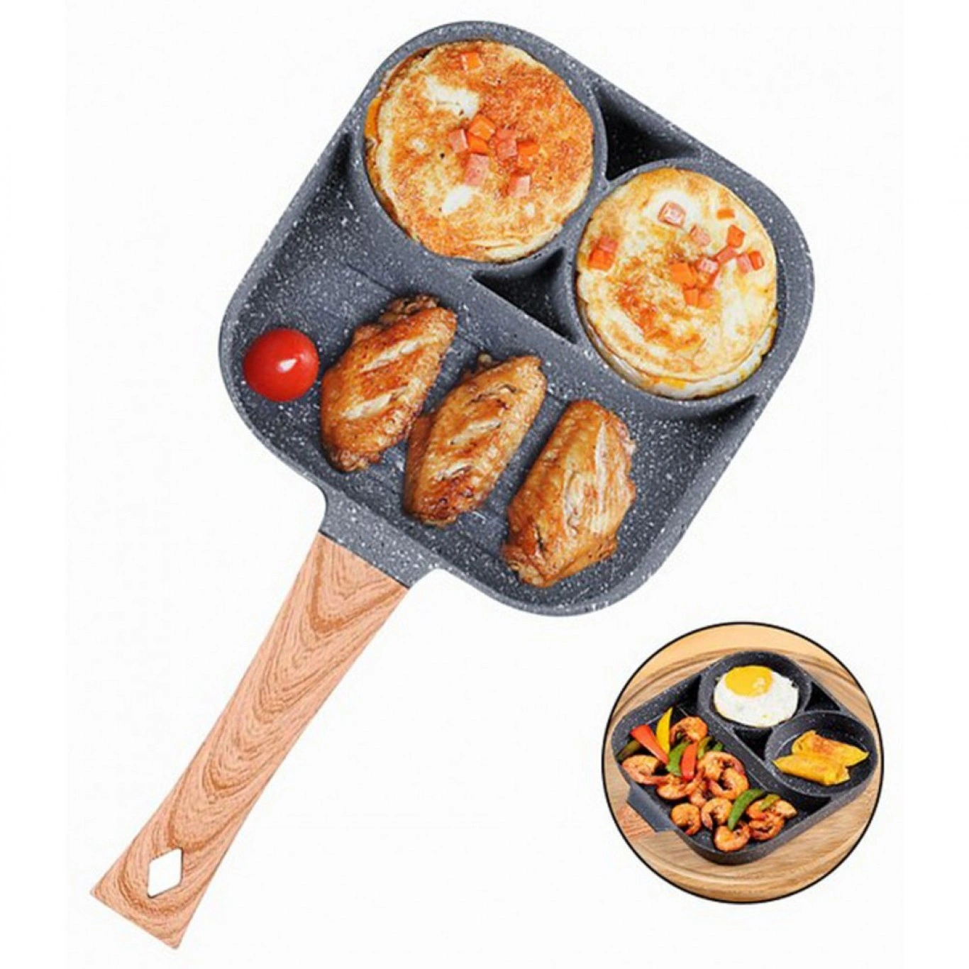 Τηγάνι Αλουμινίου με Αντικολλητική Επίστρωση για Ομελέτες 18cm - 18104 Τηγάνι Αλουμινίου με Αντικολλητική Επίστρωση για Ομελέτες 18cm - 18104