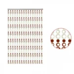 Κουρτίνα Πόρτας με Χάντρες Στρογγυλλές PVC Πολύχρωμες 90×175cm