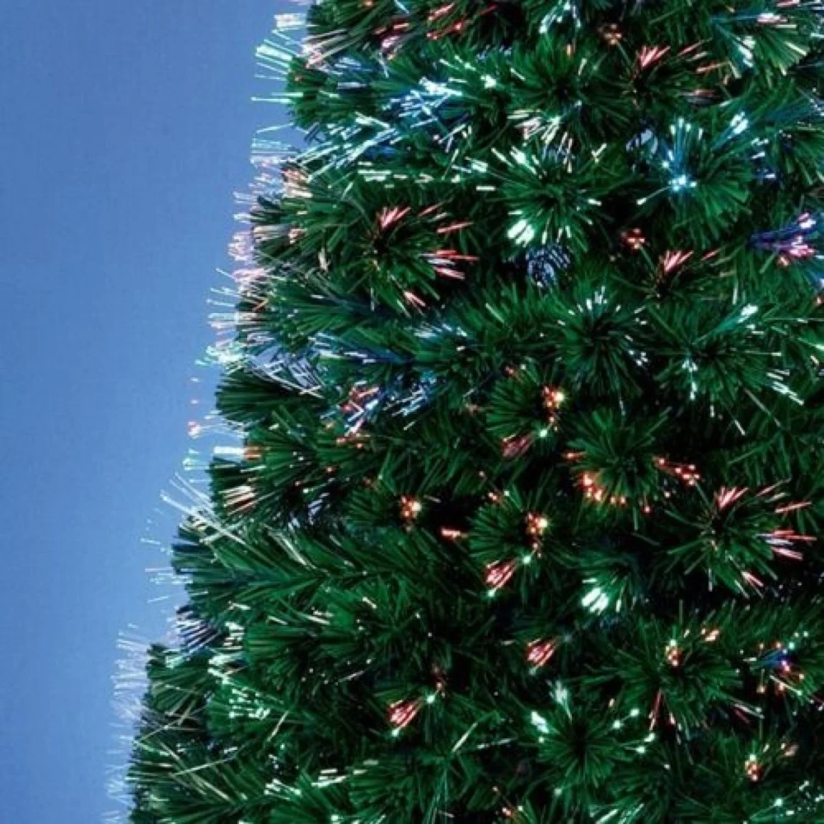 Αυτοφωτιζόμενο Χριστουγεννιάτικο Δέντρο 120εκ Οπτικής Ίνας Εναλλαγής Χρωμάτων
