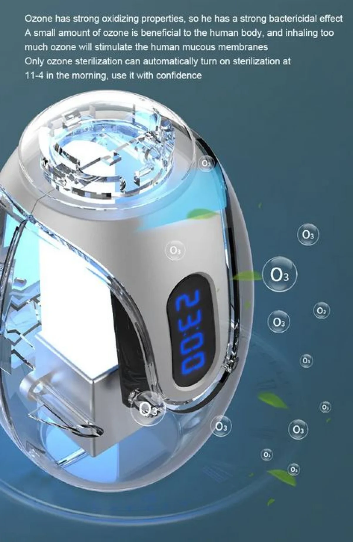 Επαναφορτιζόμενη Συσκευή Οζοντος για το Ψυγείο για Απολύμανση και Διατήρηση Τροφίμων