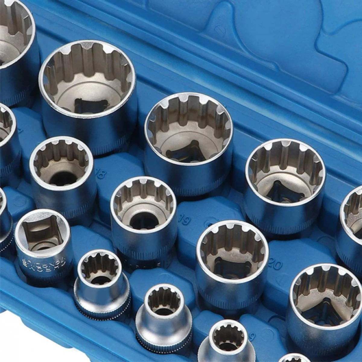 Κασετίνα 19 Τεμαχίων 1,2 Γενικής Χρήσης με Χάλυβα Cr-V 8mm-32mm