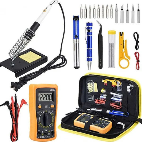 Σετ Κόλλησης 60W με Ψηφιακό Πολύμετρο 501600 Handskit