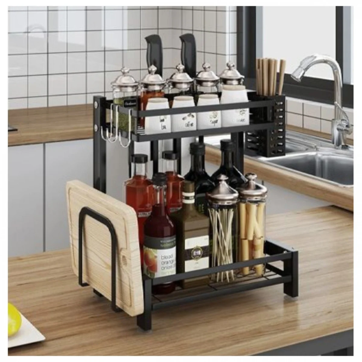 Μεταλλική Βοηθητική Ραφιέρα Κουζίνας-Πάγκου 42x33x20cm