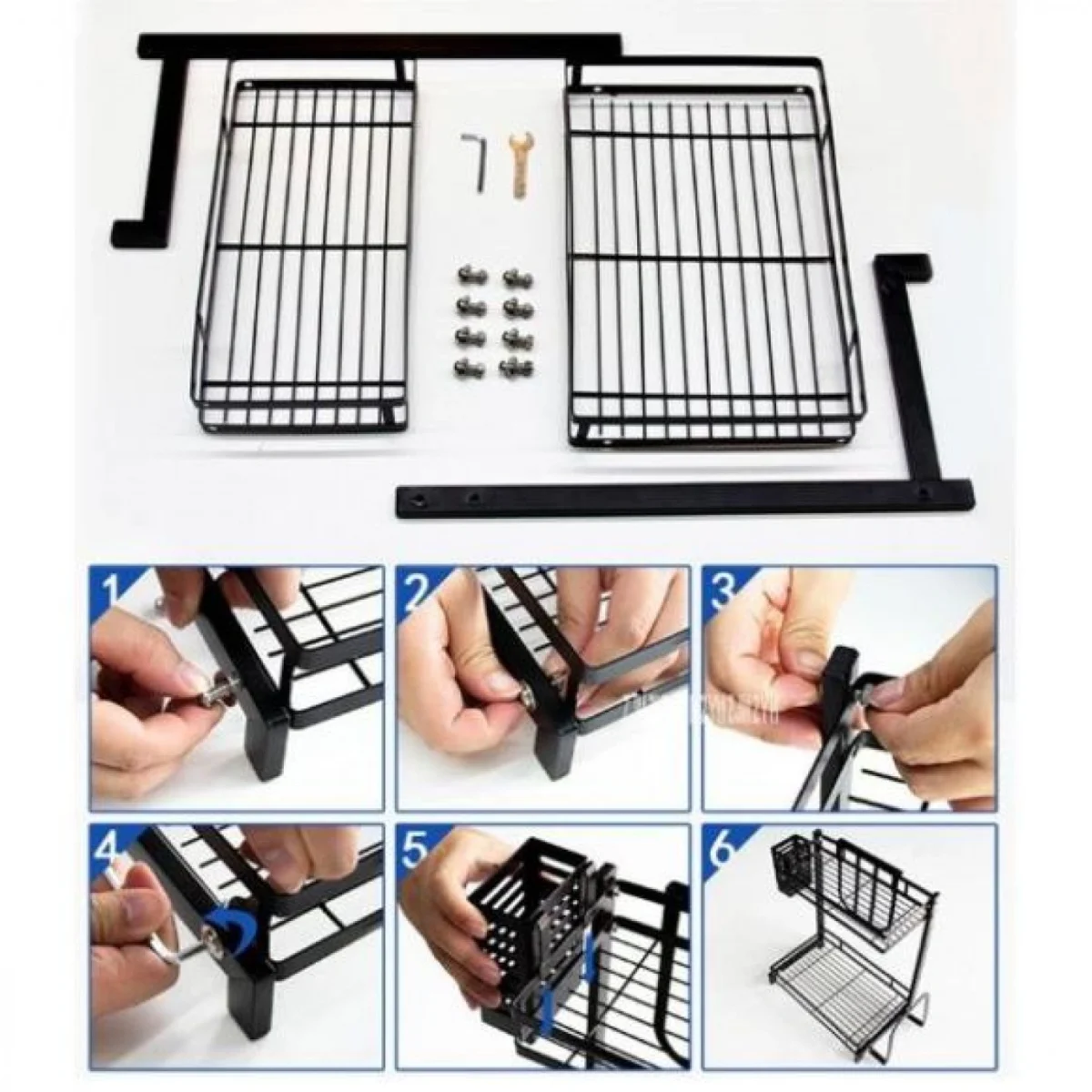 Μεταλλική Βοηθητική Ραφιέρα Κουζίνας-Πάγκου 42x33x20cm