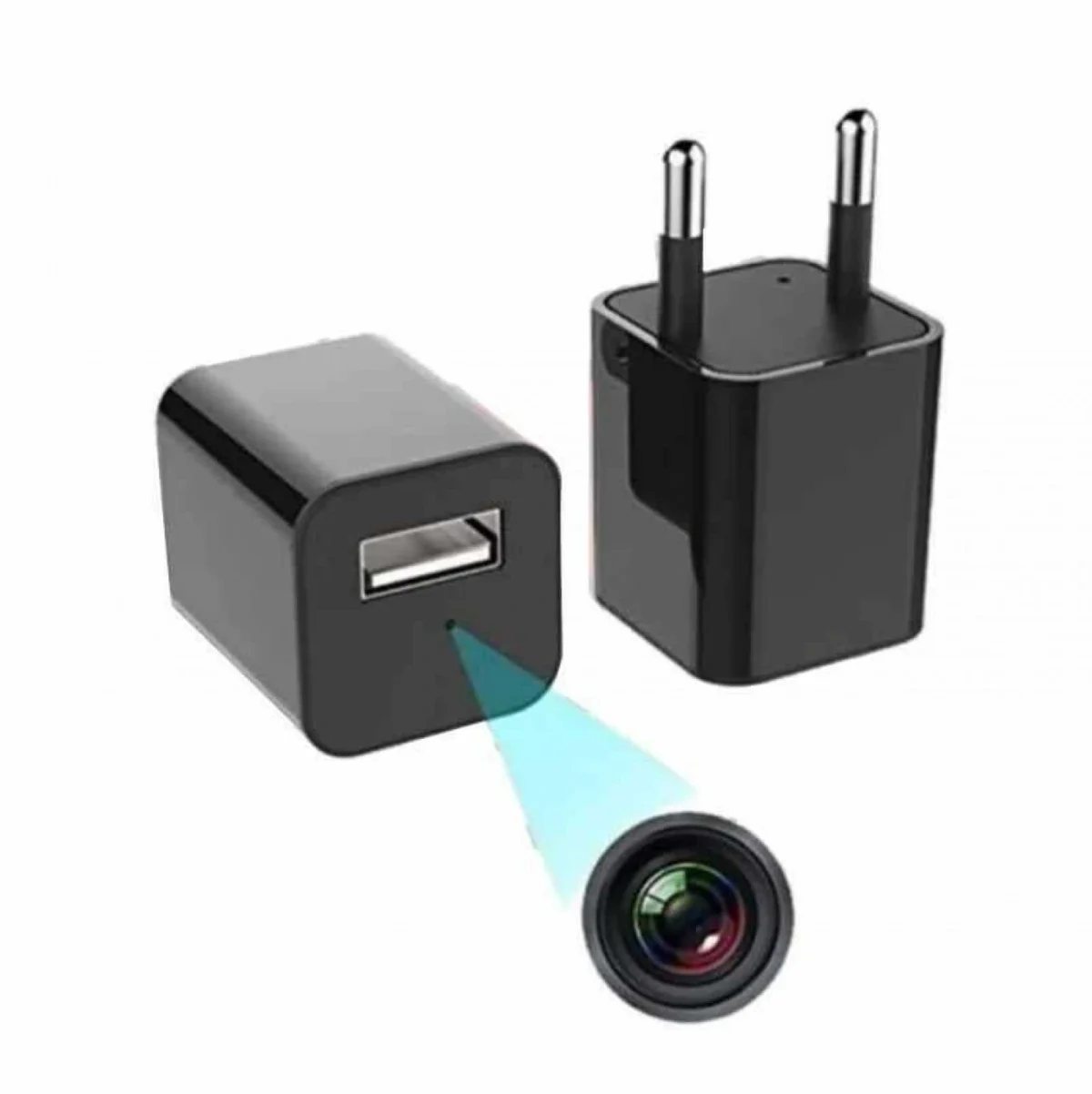 Φορτιστής Κινητού με Κρυφή Κάμερα Wi-Fi Full HD USB