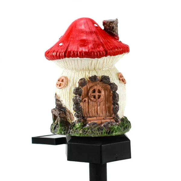 Ηλιακό Στρογγυλό Φωτιστικό Κήπου Καρφωτό 42x12εκ LED Solar Garden Light OEM