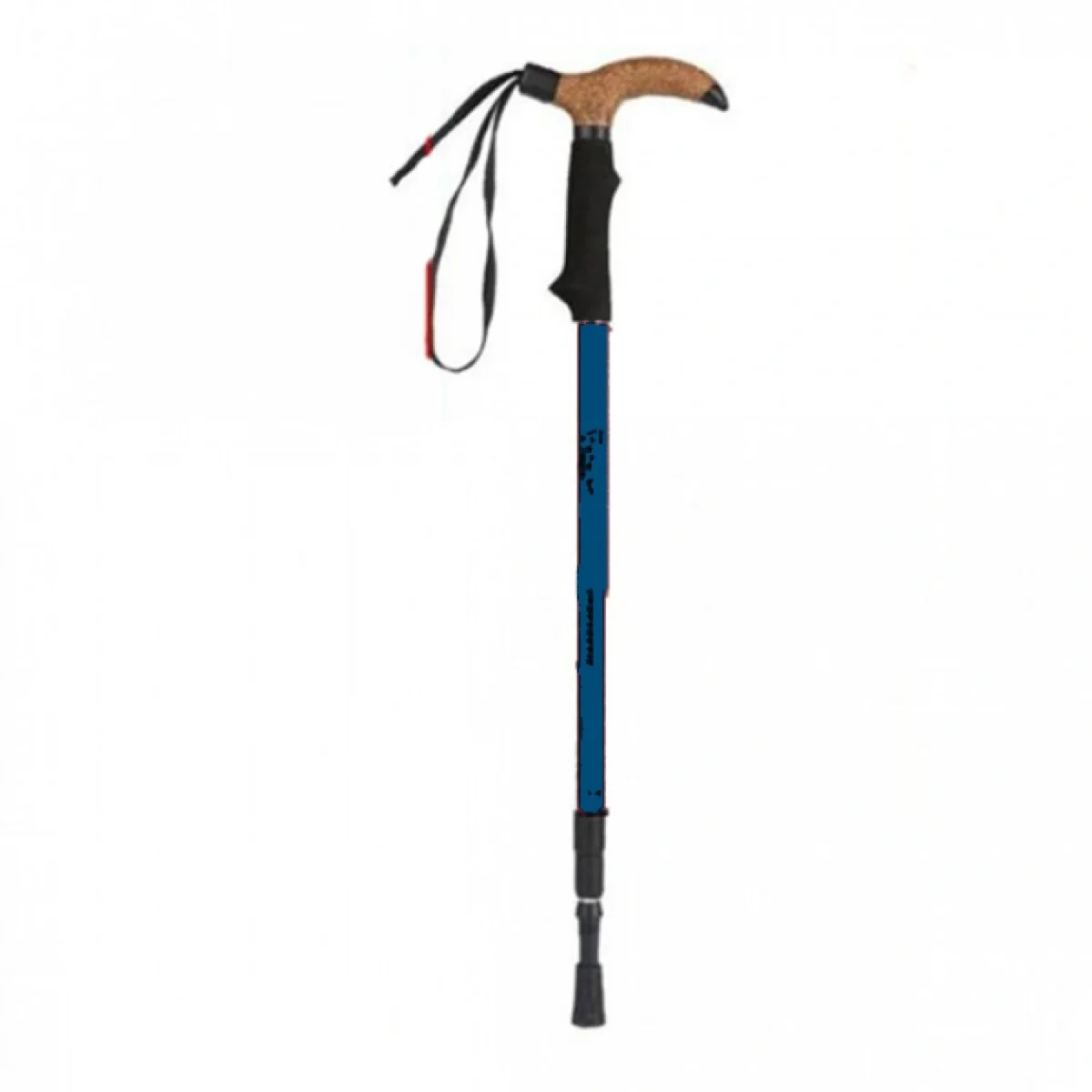 Πτυσσόμενο Αντικραδασμικό Μπαστούνι 31112 - με Λαβή Απομίμηση Φελλού για Πεζοπόρους, Ορειβάτες 63-135 cm