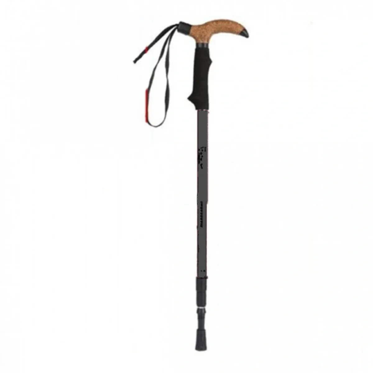 Πτυσσόμενο Αντικραδασμικό Μπαστούνι 31112 - με Λαβή Απομίμηση Φελλού για Πεζοπόρους, Ορειβάτες 63-135 cm