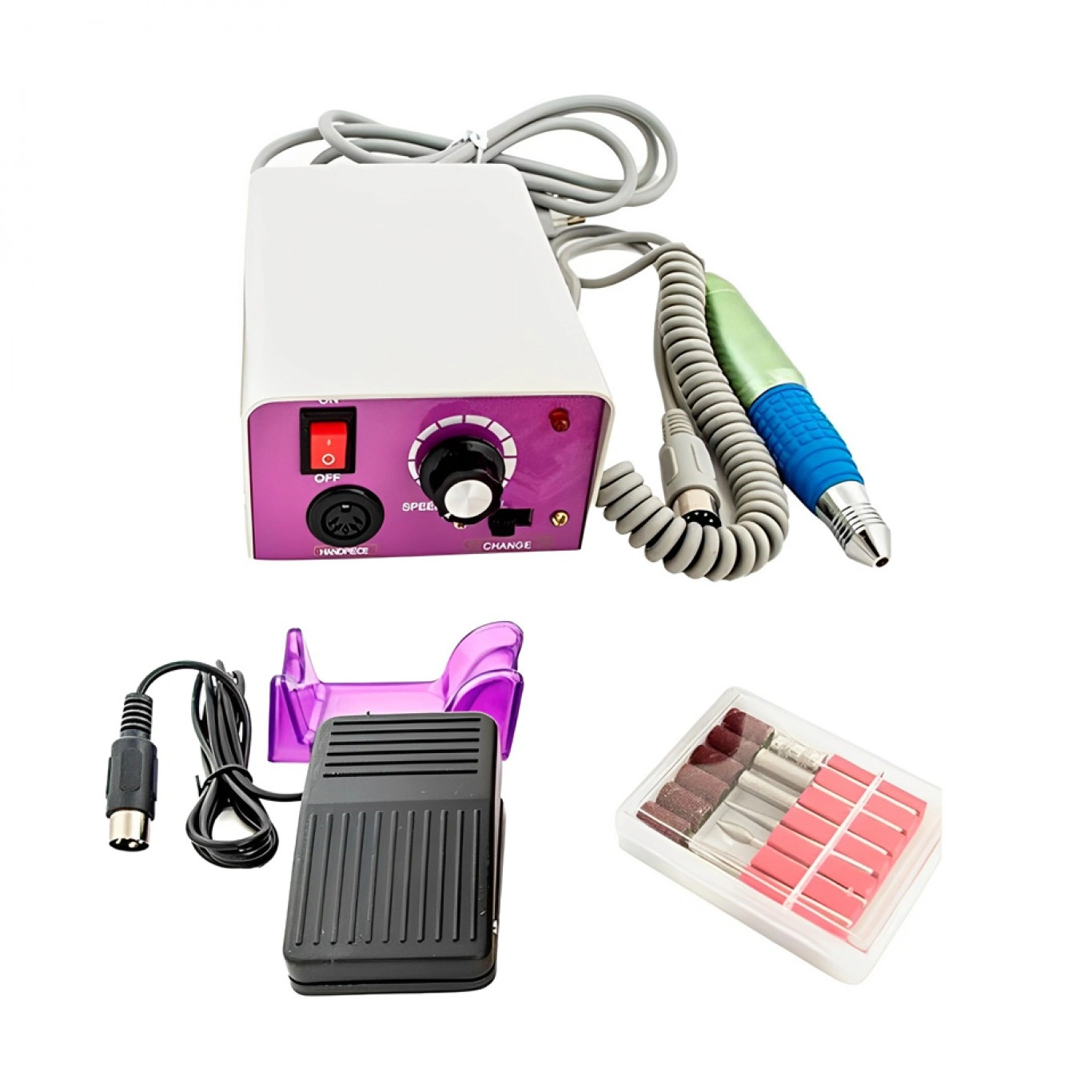 Ηλεκτρικός Τροχός Μανικιούρ Πεντικιούρ 30000 Rpm με Πεντάλ MM-25000 Ηλεκτρικός Τροχός Μανικιούρ Πεντικιούρ 30000 Rpm με Πεντάλ MM-25000