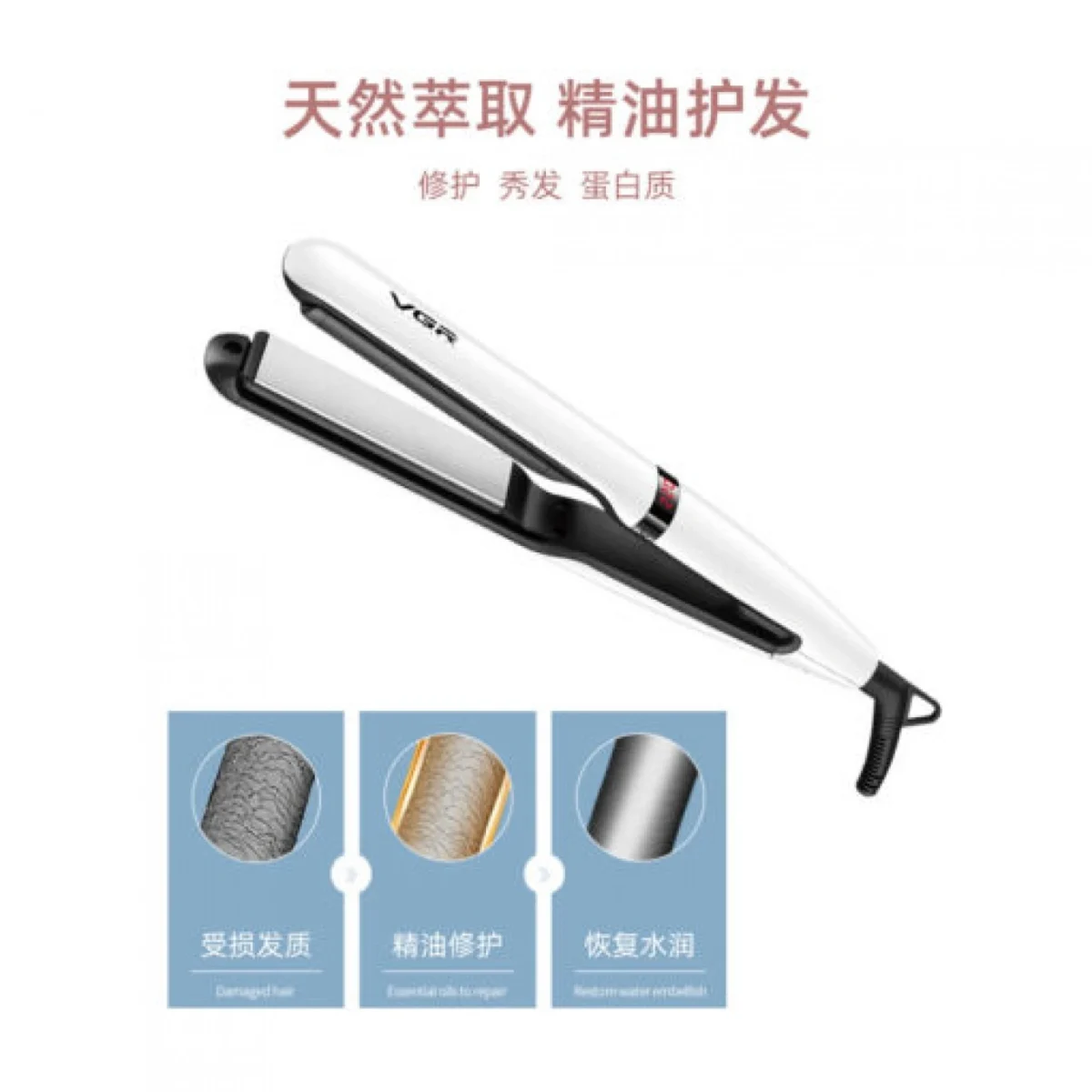 Ισιωτική Μαλλιών με Κεραμικές Πλάκες και Ατμό Kemei KM-3011