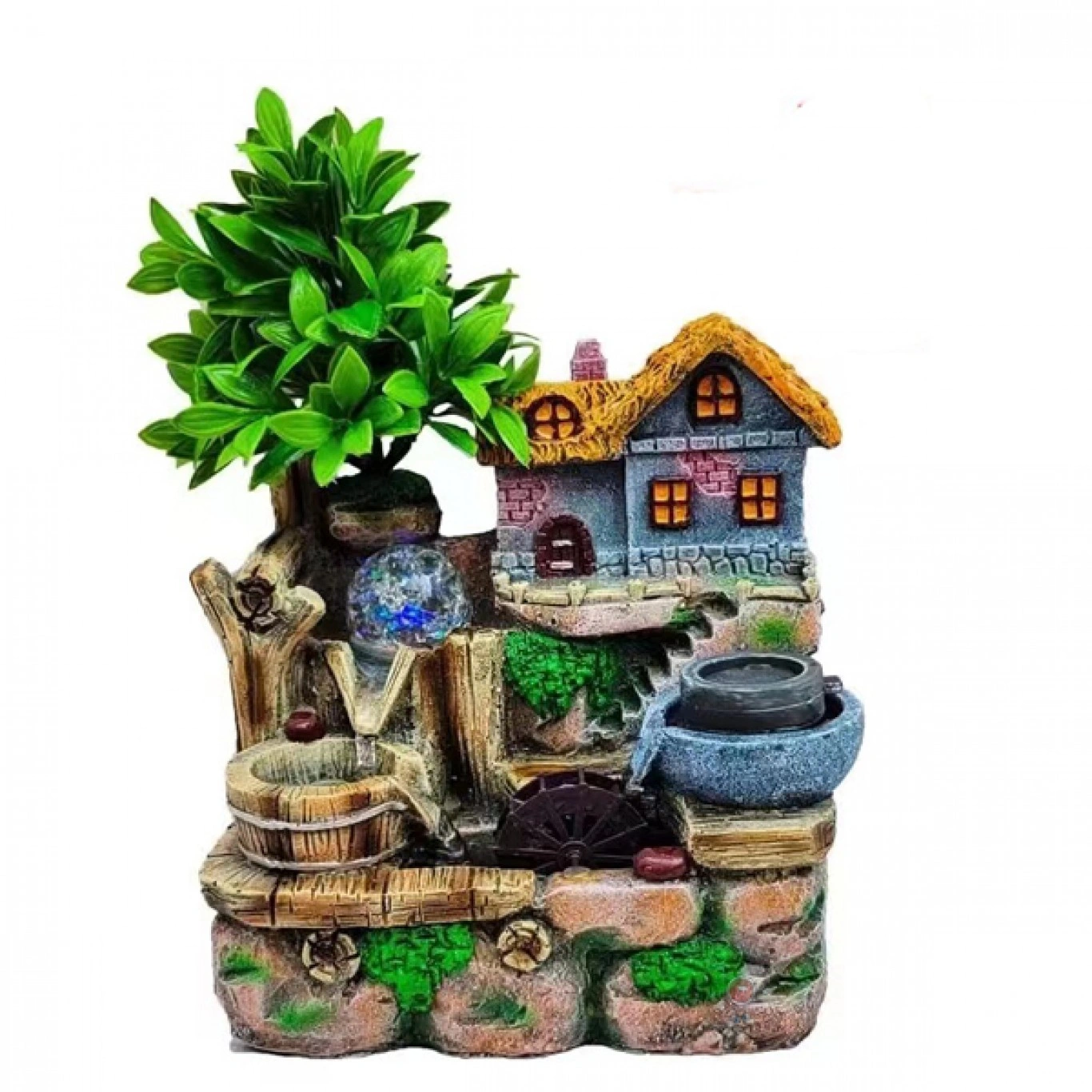 Συντριβάνι με Βαρέλια και Δέντρα 24x16x14εκ Συντριβάνι με Βαρέλια και Δέντρα 24x16x14εκ