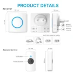 Ασύρματο Κουδούνι Ρεύματος Εμβέλειας 150μ με 38 Μελωδίες RL-3882