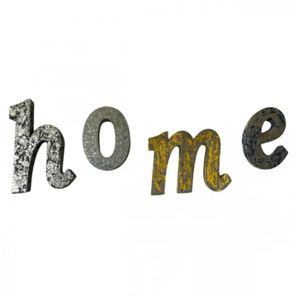 Μεγάλα Διακοσμητικά Μεταλλικά Γράμματα HOME