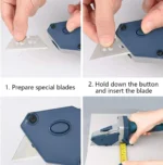 Κοπίδι - Φαλτσέτα για Κοπή Γυψοσανίδας με Ενσωματωμένο Μέτρο και Θέση για Μολύβι