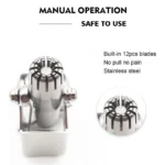 Χειροκίνητη Κουρευτική Μύτης για Ανδρες από Ανοξείδωτο Ατσάλι