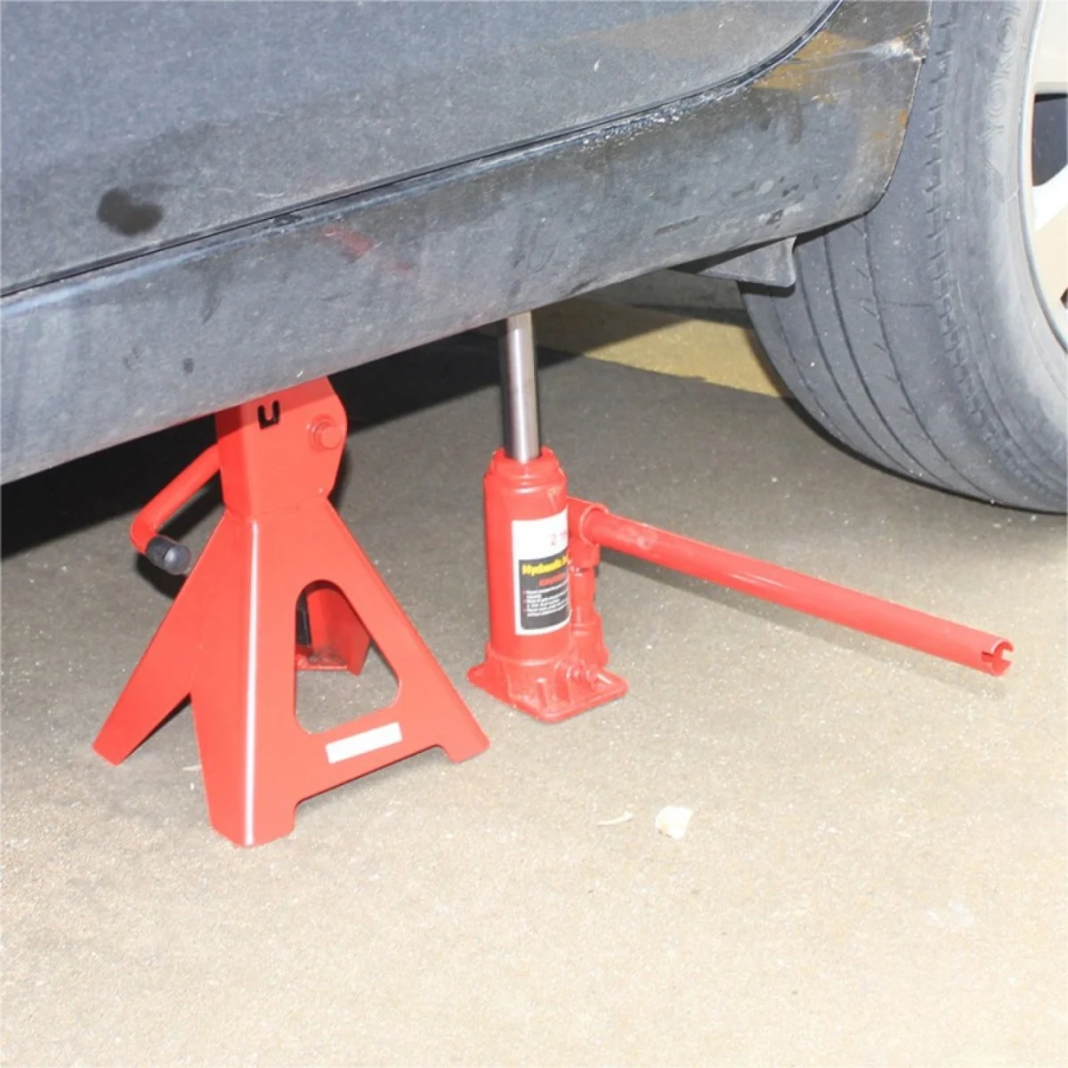 Σετ 2 Μηχανικοί Γρύλοι Ανύψωσης - Έως 3 Τόνους - Τρίποδα Jack Stand