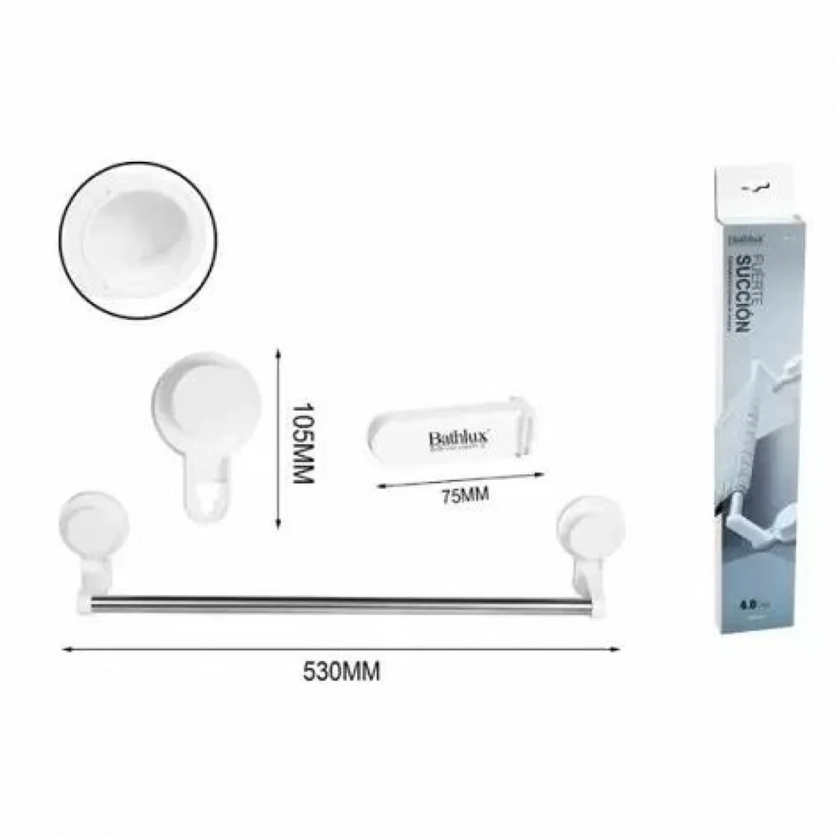 Πετσετοκρεμάστρα με Βεντούζες για το Μπάνιο και την Κουζίνα JS185015