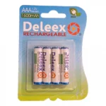 Σετ 4 Τεμαχίων Επαναφορτιζόμενη Μπαταρία Deleex AAA 1.2V 1600MAh