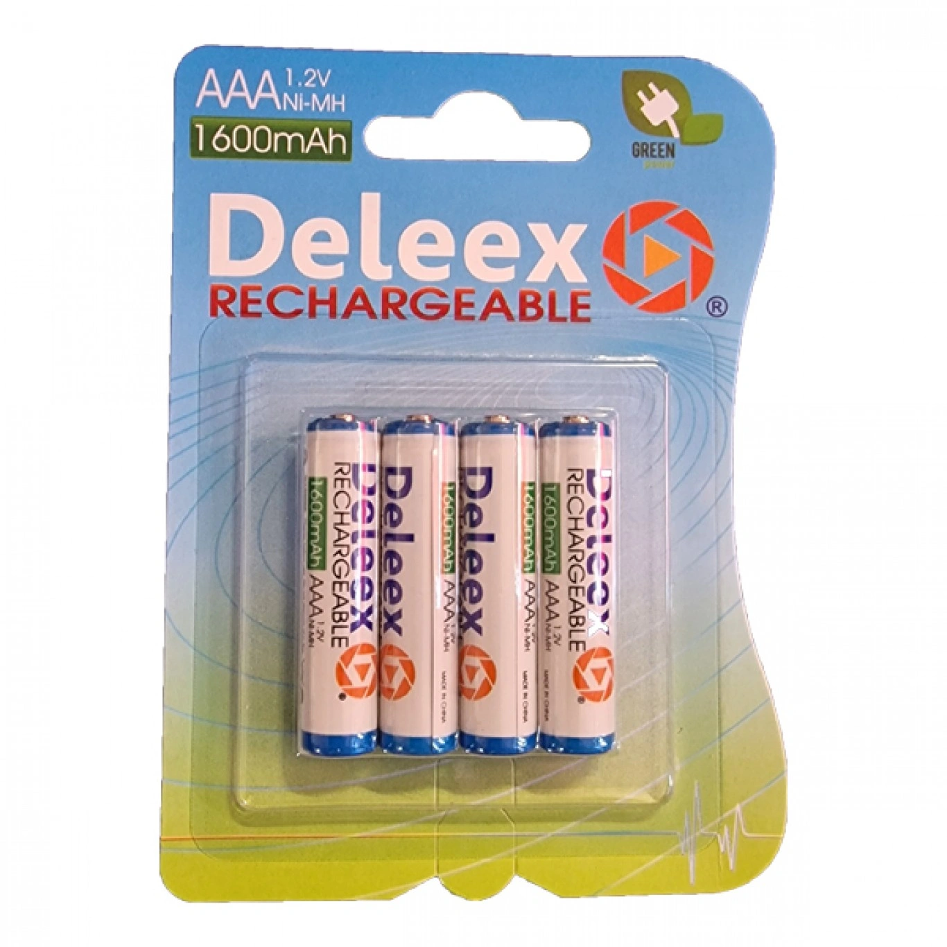 Σετ 4 Τεμαχίων Επαναφορτιζόμενη Μπαταρία Deleex AAA 1.2V 1600MAh Σετ 4 Τεμαχίων Επαναφορτιζόμενη Μπαταρία Deleex AAA 1.2V 1600MAh