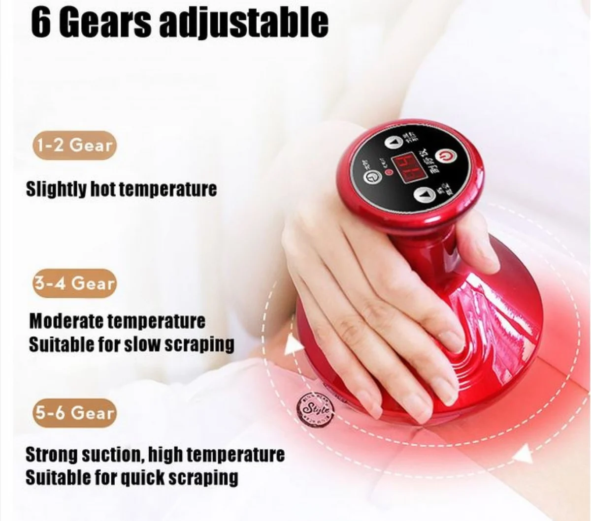 Επαναφορτιζόμενη Θεραπευτική Συσκευή - Βεντούζα για Μασάζ και Λιποδιάλυση - Intelligent Scraping Cupping