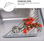 Γωνιακό Στραγγιστήρι Νεροχύτη Inox 15.5X41cm