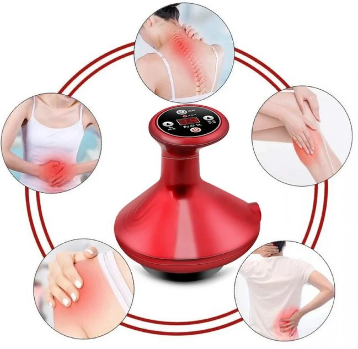 Επαναφορτιζόμενη Θεραπευτική Συσκευή - Βεντούζα για Μασάζ και Λιποδιάλυση - Intelligent Scraping Cupping