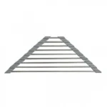 Γωνιακό Στραγγιστήρι Νεροχύτη Inox 15.5X41cm