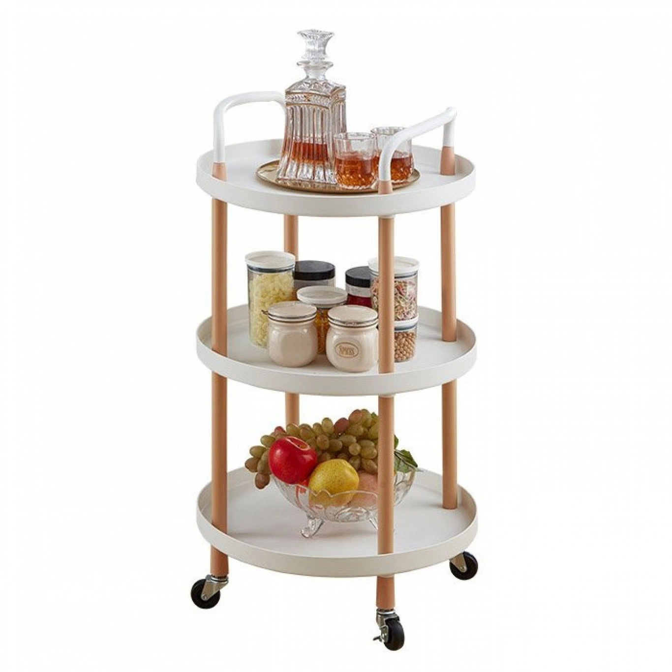 Μεταλλική Τροχήλατη Ραφιέρα - Καρότσι - Βάση Οργάνωσης 3 Επιπέδων με Χειρολαβές & Ροδάκια, Τρόλεϊ Οργάνωσης - Διακόσμησης 48x48x82cm Λευκό Μεταλλική Τροχήλατη Ραφιέρα - Καρότσι - Βάση Οργάνωσης 3 Επιπέδων με Χειρολαβές & Ροδάκια, Τρόλεϊ Οργάνωσης - Διακόσμησης 48x48x82cm Λευκό