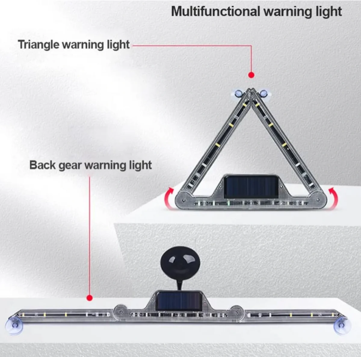 Ηλιακό Επαναφορτιζόμενο Τρίγωνο Εκτακτης Ανάγκης Y-973