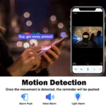 Αδιάβροχη Κάμερα Ασφαλείας WIFI με Συναγερμό & LED Προβολέα Ασύρματη IP FHD 1080p Εξωτερικού χώρου με Νυχτερινή Λήψη, Tracking Αισθητήρα Κίνησης, Ειδοποίησεις στο App, Mic + Ηχείο