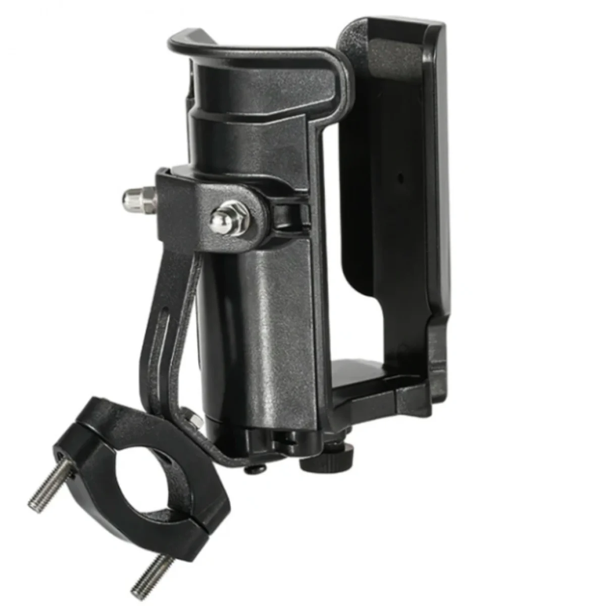 Motowolf® Ποτηροθήκη Τιμονιού με Βάση για Μοτοσυκλέτες και Ποδήλατα - Μαύρη