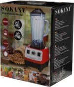 Μπλέντερ για Smoothies 2.5lt 4500W Sokany SK-444 Κόκκινο