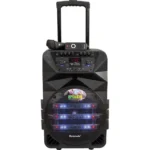 Φορητό Ηχείο Bluetooth Karaoke Party – Subwoofer με Μικρόφωνο, Τηλεχειρισμό & Διακοσμητικό Φωτισμό LED LT 2805 – Μαύρο