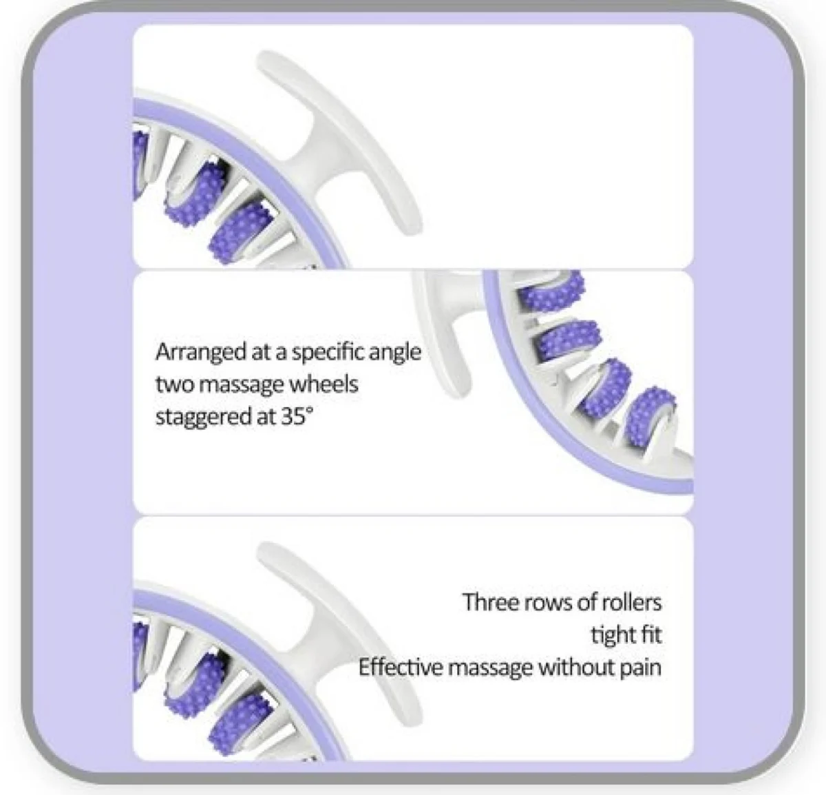 Συσκευή Μασάζ με Κυλίνδρους 360° για Μυική Ανακόυφιση και Μείωση Κυτταρίτιδας