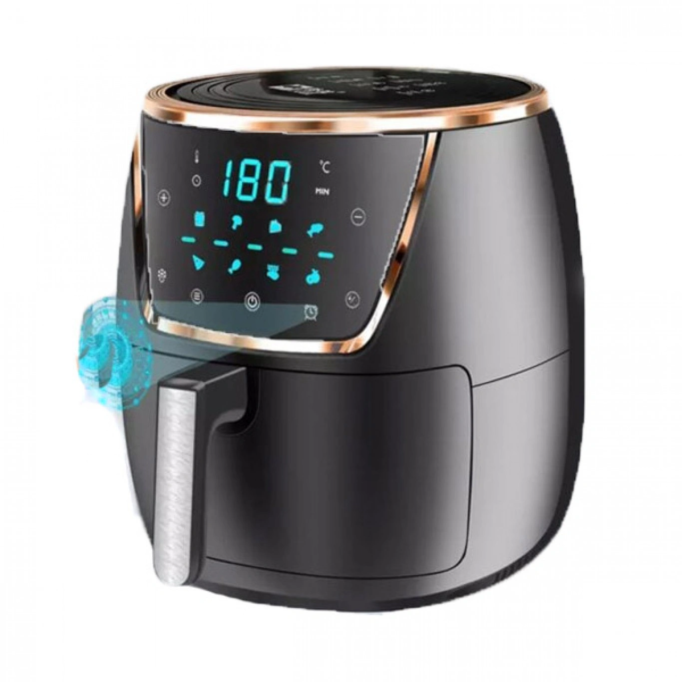 Φριτέζα Αέρος με Αποσπώμενο Κάδο 2.8lt Μαύρη Hoomei HM-5360 Air Fryer Φριτέζα Αέρος με Αποσπώμενο Κάδο 2.8lt Μαύρη Hoomei HM-5360 Air Fryer