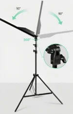 Αναδιπλούμενο Στούντιο Φωτογράφισης 80x80cm με Ενσωματωμένο Φωτισμό LED 80W 5500K - Photo Box Studio