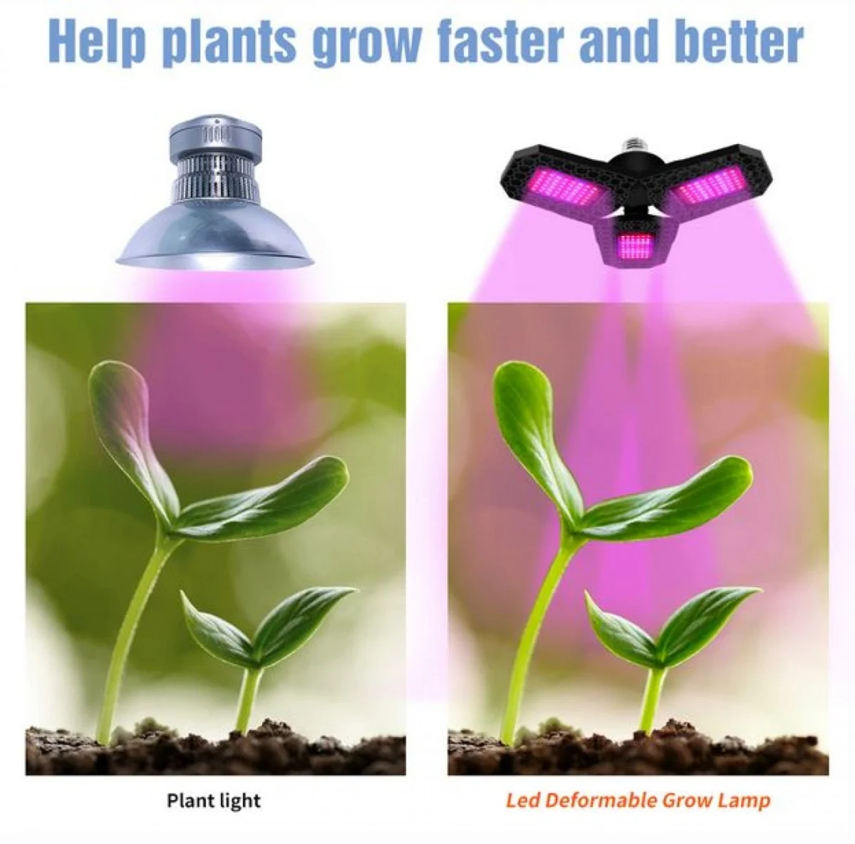 Φωτιστικό 60W LED Ανάπτυξης & Καλλιέργειας Φυτών Full Spectrum Λάμπα Θερμοκηπίου Εσωτερικού Χώρου - Plant Grow Panel Light