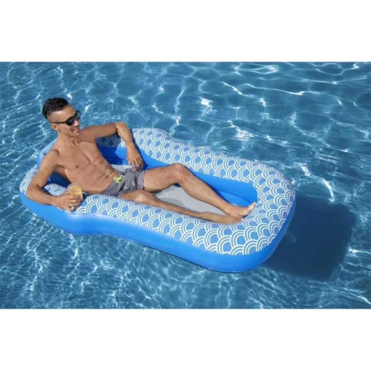 Στρώμα Θαλάσσης Τύπου Πολυθρόνα Μπλε 1,78x1,17 m