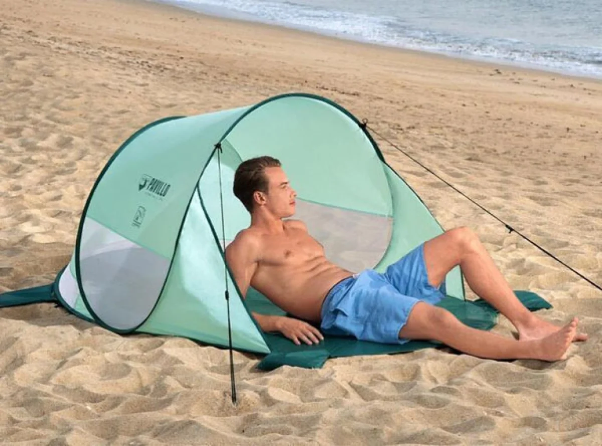 Τέντα/Σκίαστρο Παραλίας Pavillo σε Πράσινο Χρώμα 192x120x85 cm